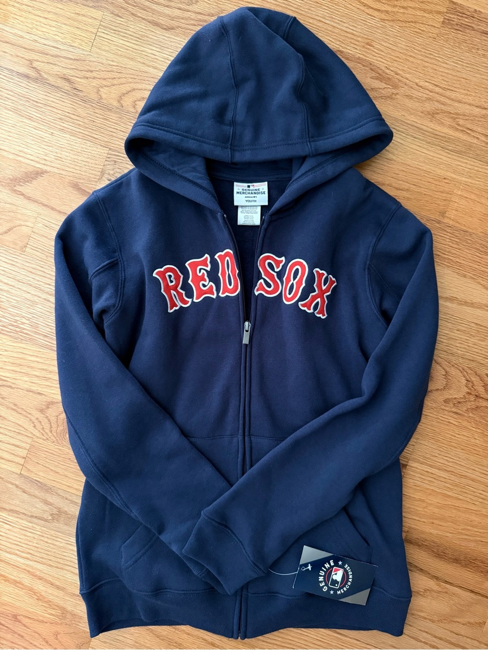 Genuine Merchandise Red Sox Kids Hooded Zip-Up Sweatshirt (new with tags!)